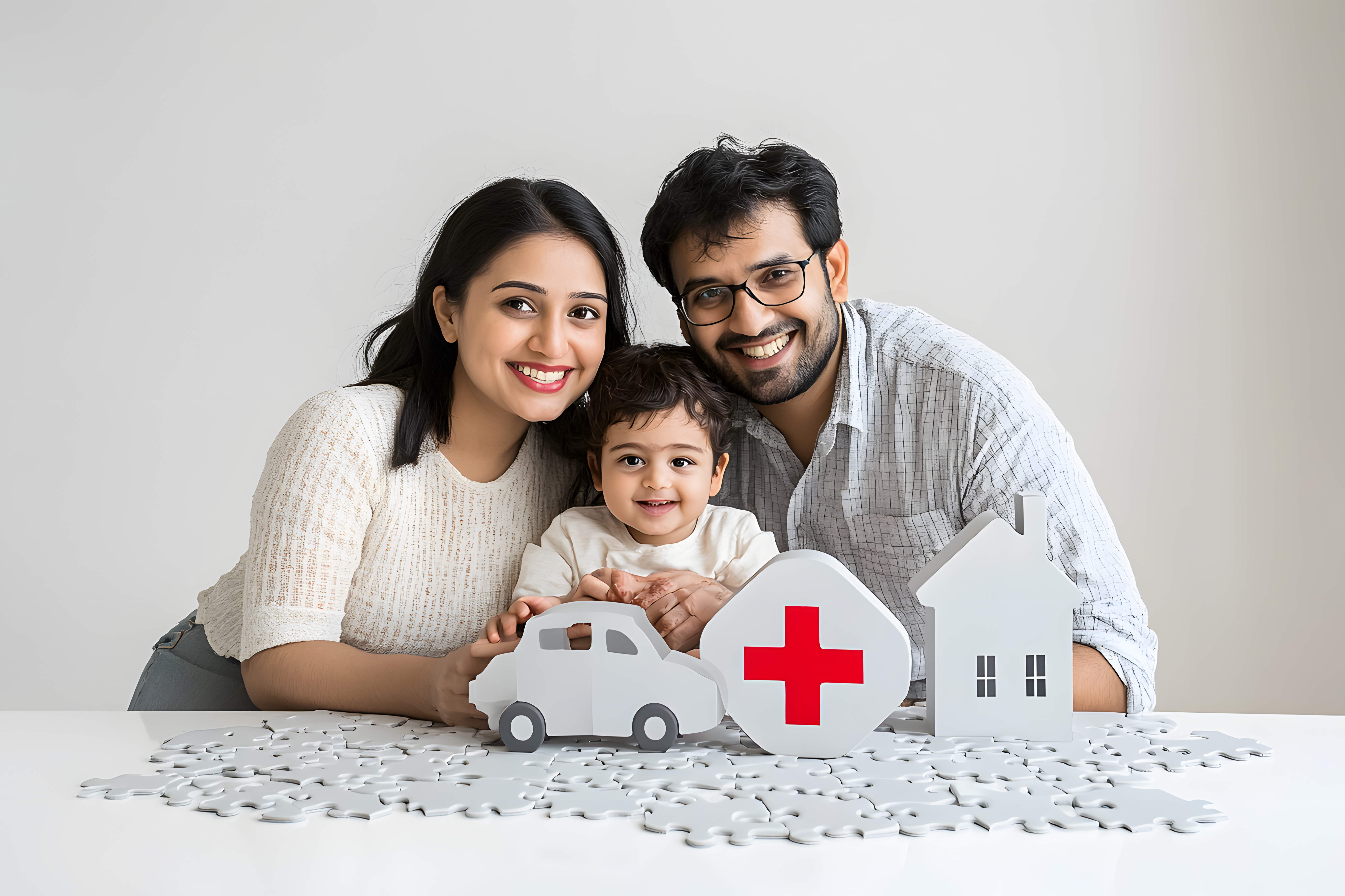 Happy family protected by Fintattva health insurance